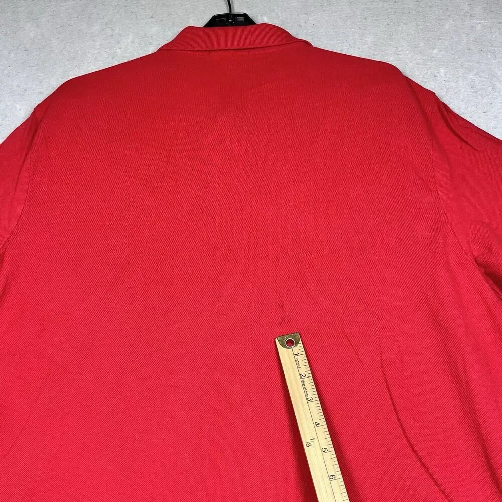 Polo Ralph Lauren Polo Mens XXL Black Red Smooth Cotton Pony Short Sleeve Shirt